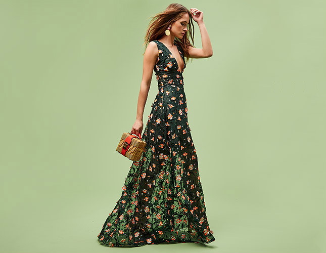 Jason Wu Floral Embroidered Gown