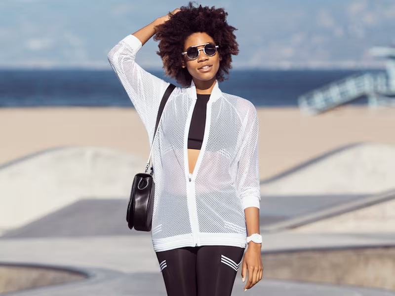 Koral Activewear Petite Oversized Mesh Jacket