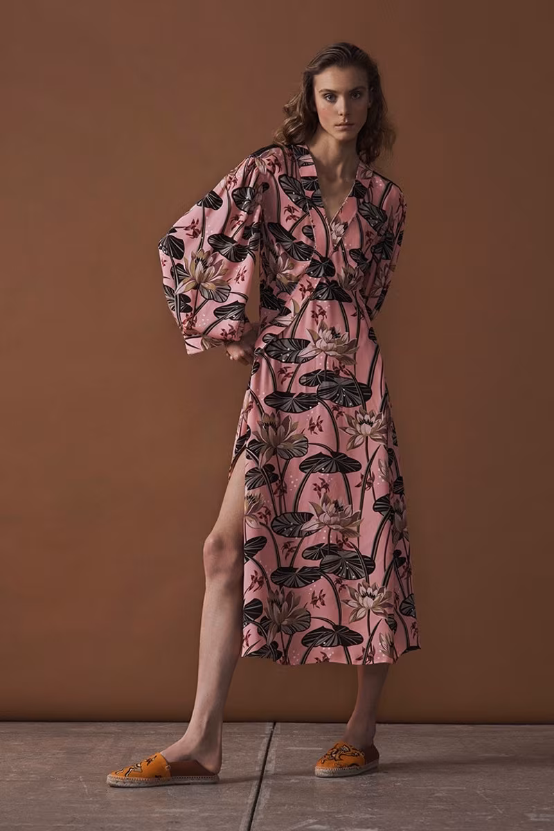 Loewe x Paula’s Ibiza Floral-Print Midi Dress