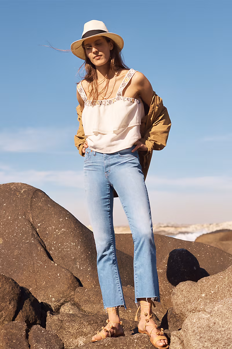 Madewell Cali Demi-Boot Jeans Step-Hem Edition
