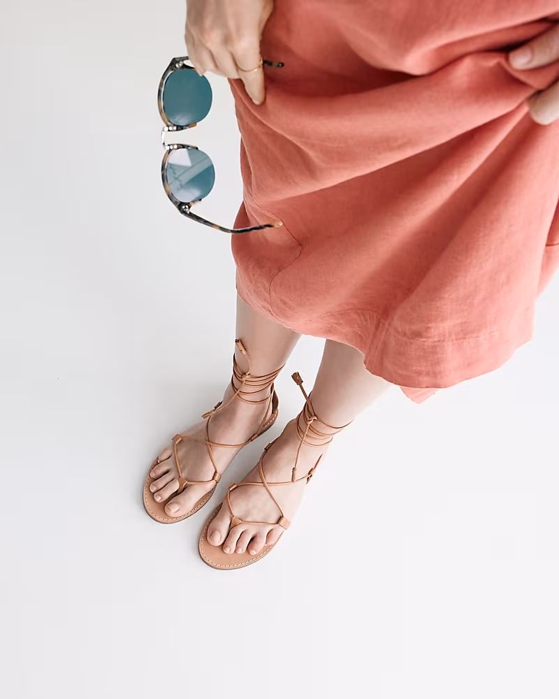 Madewell The Boardwalk Lace-Up Sandal