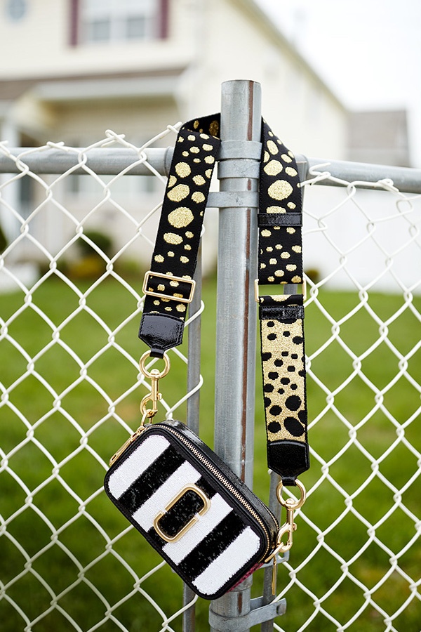 Marc Jacobs Sequin Stripes Snapshot Camera Bag