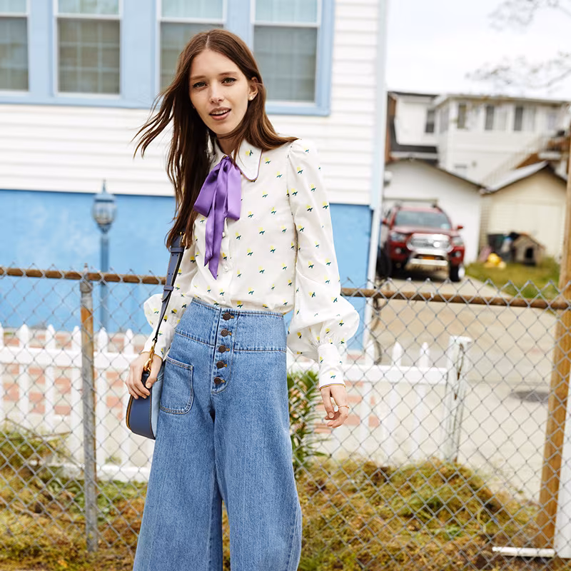 Marc Jacobs Tie Neck Blouse
