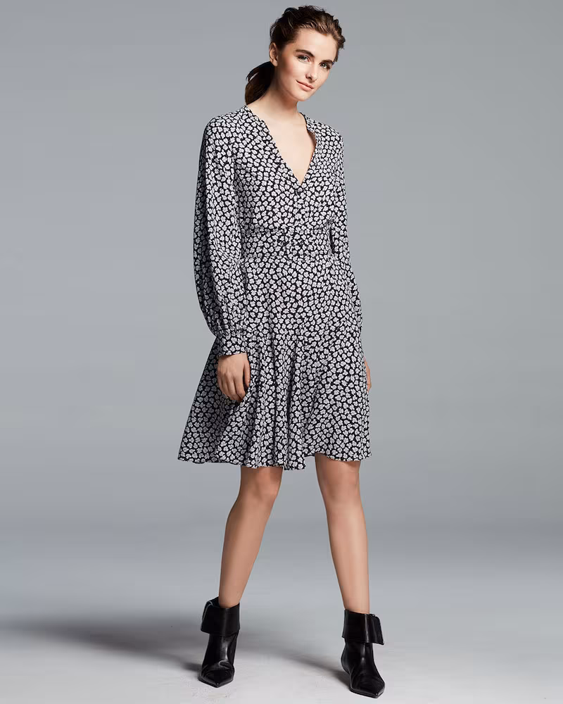 Michael Kors Collection Floral-Print Georgette Dress