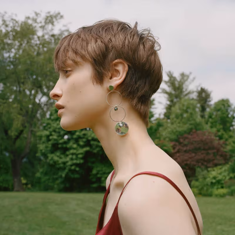 Mounser Corona Asymmetric Earrings