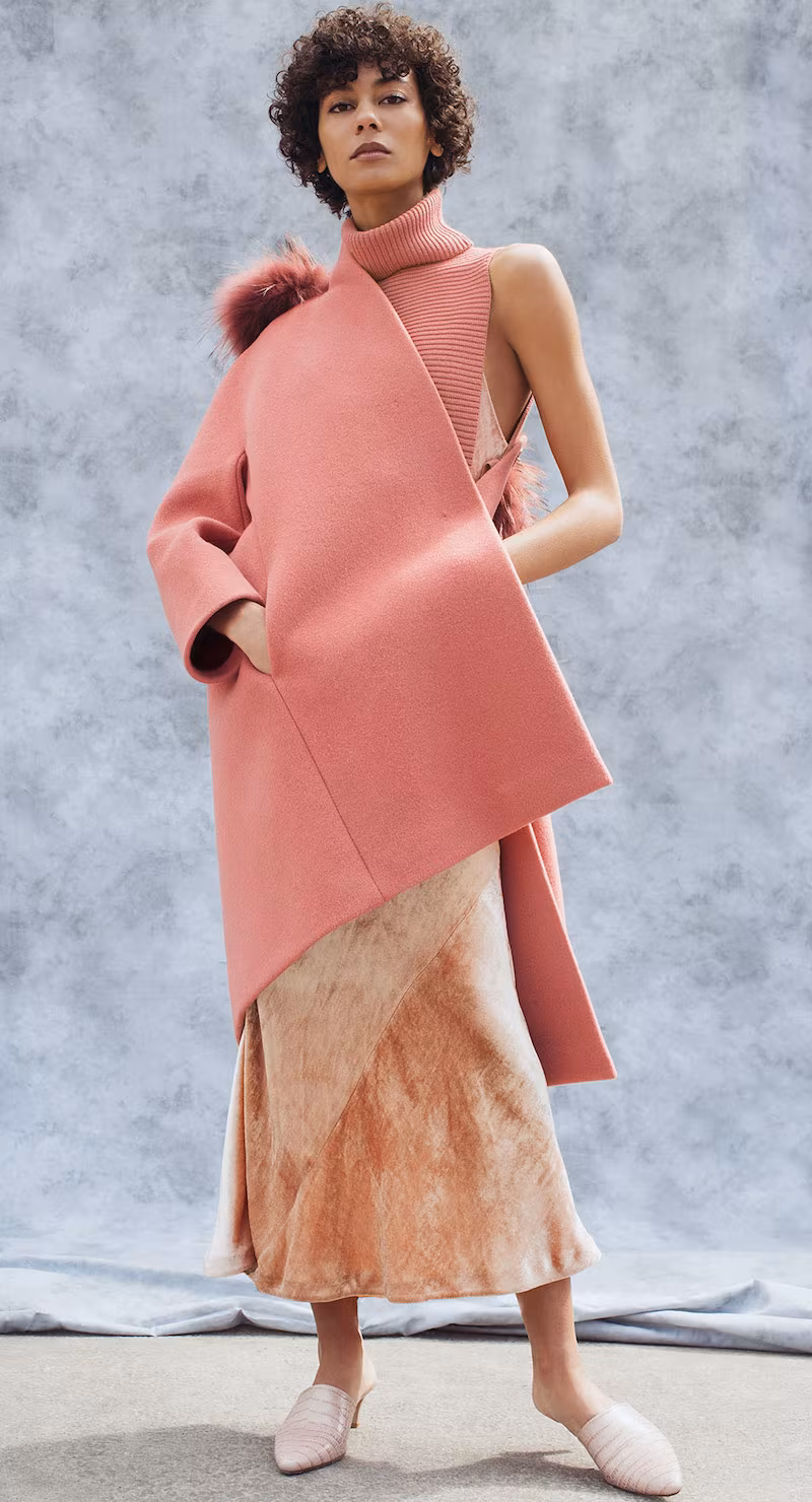 Paule Ka Double Faced Wool Coat