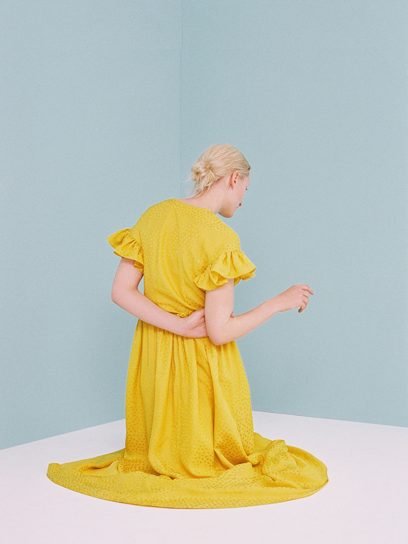 Philosophy di Lorenzo Serafini Ruffled Star-Jacquard Maxi Dress