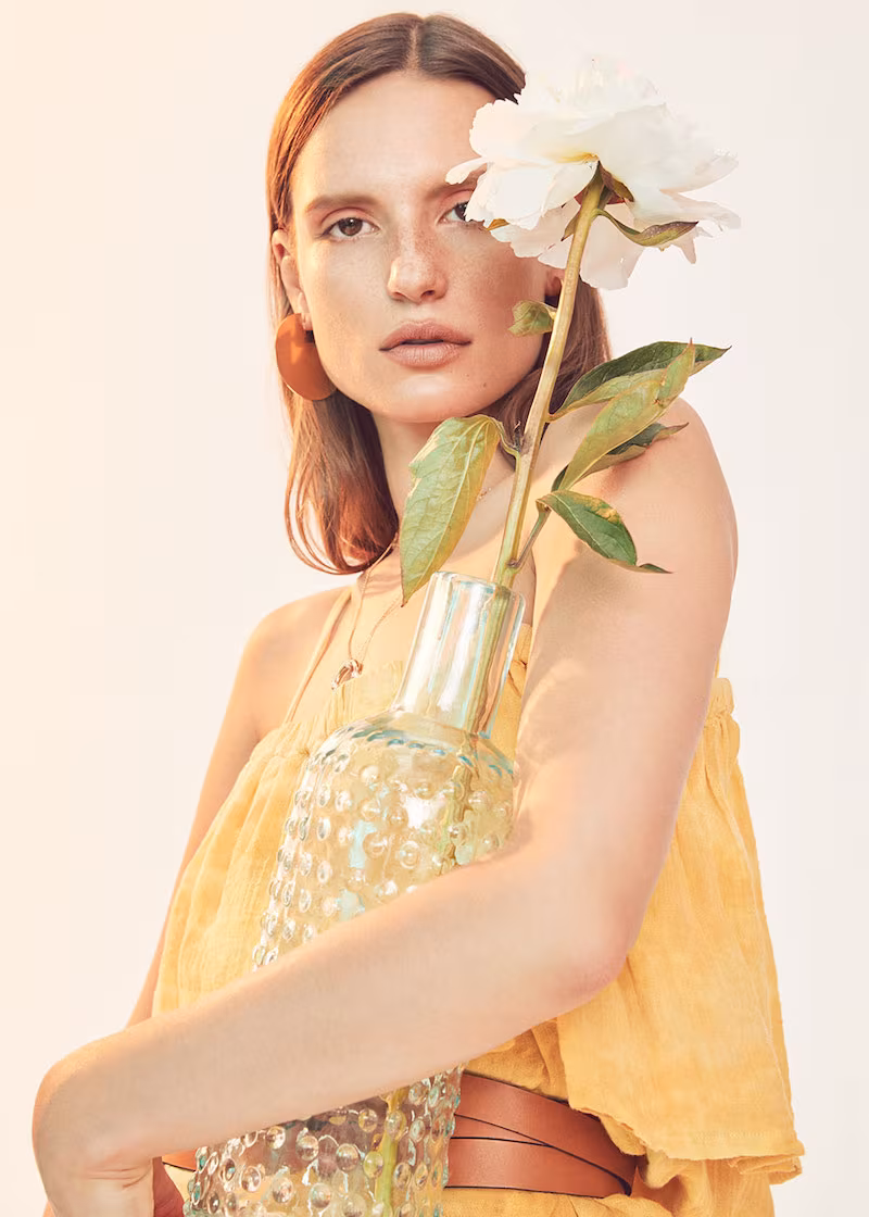 Raquel Allegra for FWRD Cotton Gauze Mini Dress