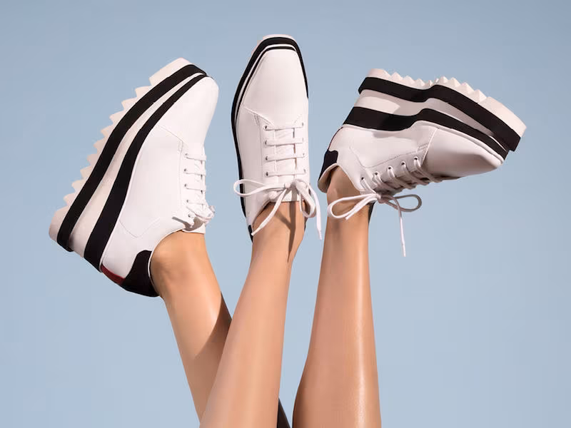 Stella McCartney Black and White Sneak-Elyse Sneaker