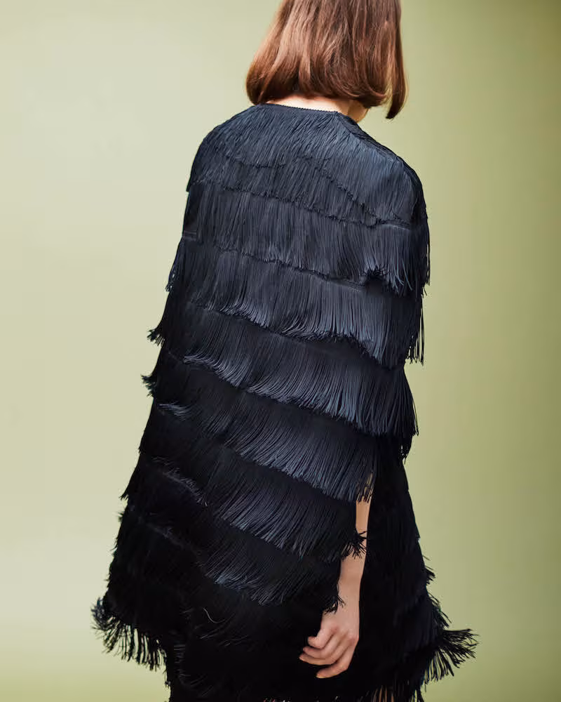 Stella McCartney Tiered Fringe Cape 1