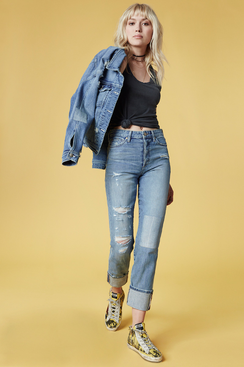 TAYLOR HILL x JOE'S Debbie High-Rise Distressed Straight Jeans