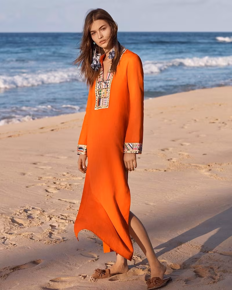 Tory Burch Embellished Tory Tunic Caftan
