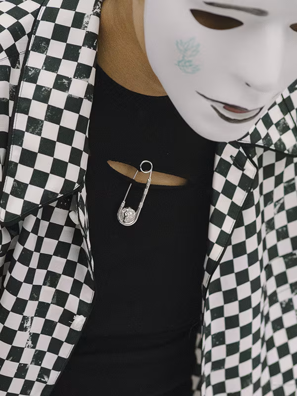 Versus Black Lion Pins Pullover