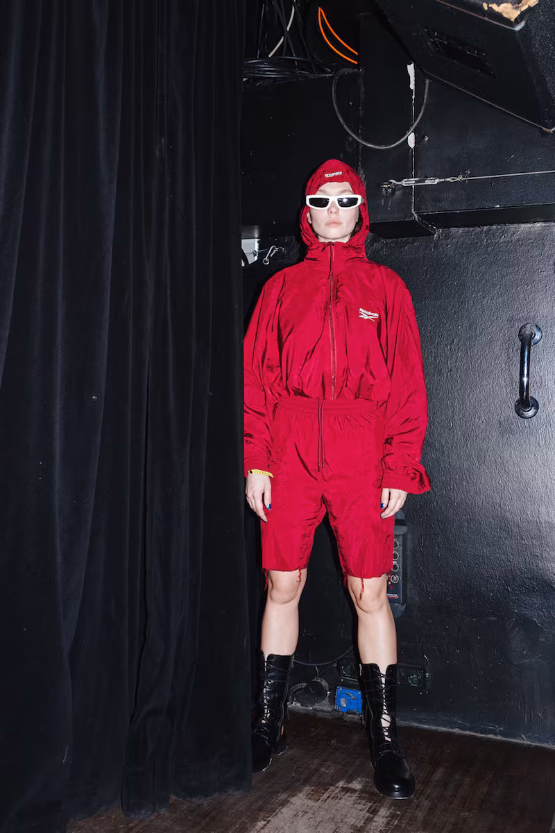 Vetements Burgundy Reebok Edition Classic Track Jacket