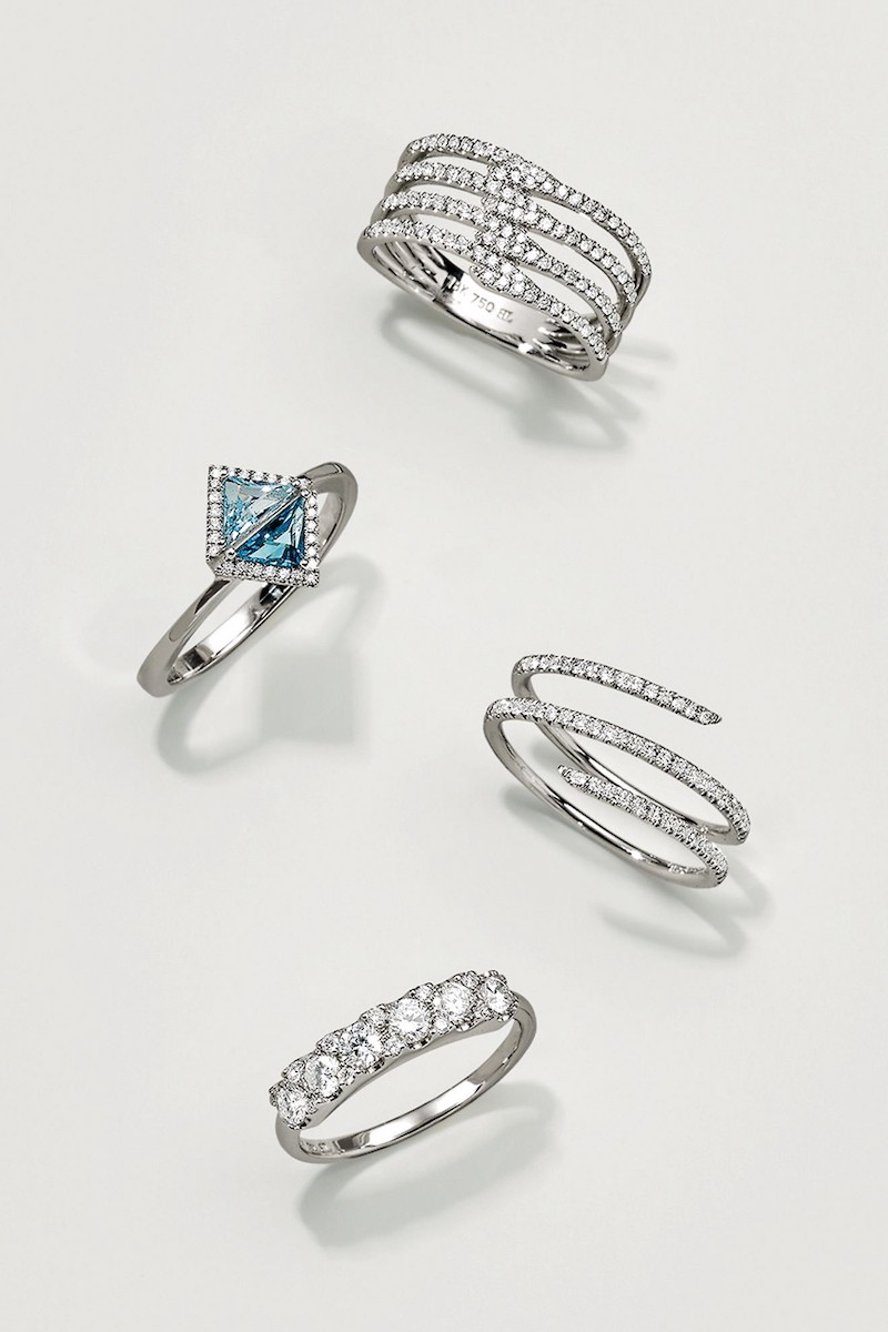 Bony Levy Kiera Four-Row Diamond Ring