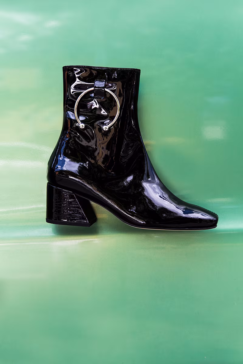Dorateymur 50mm Pierce Patent Leather Ankle Boots
