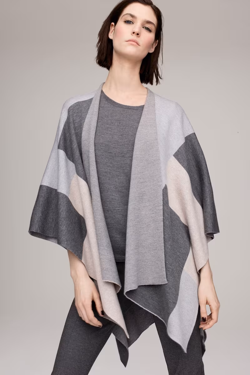 Eileen Fisher Merino Wool Serape Wrap