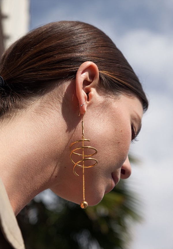 Ellery Solitude Silver and Gold-Plated Earrings