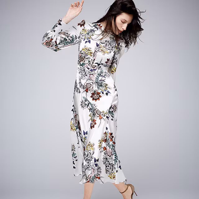 Erdem Orlena Silk Dress