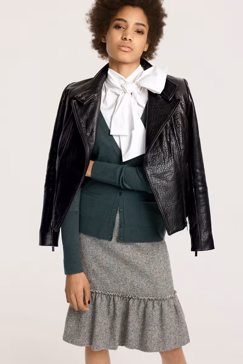 Halogen Ruffle Hem Pencil Skirt