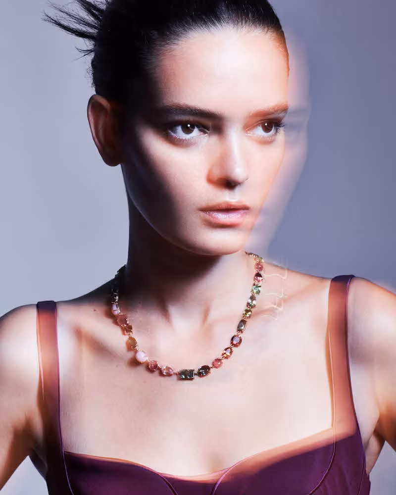 Irene Neuwirth Diamond Collection Mixed-Gemstone Necklace