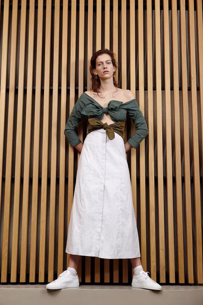 Isa Arfen Multi Double Knot Long Sleeve Dress
