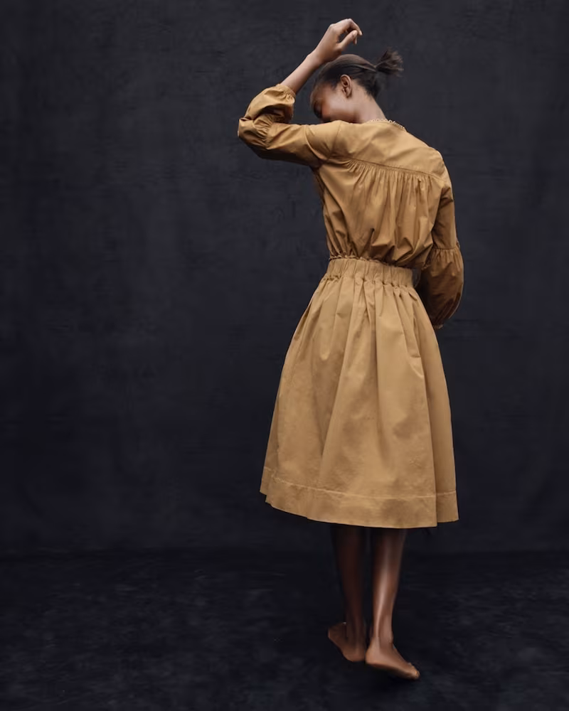 J.Crew Button-Front Chino Skirt