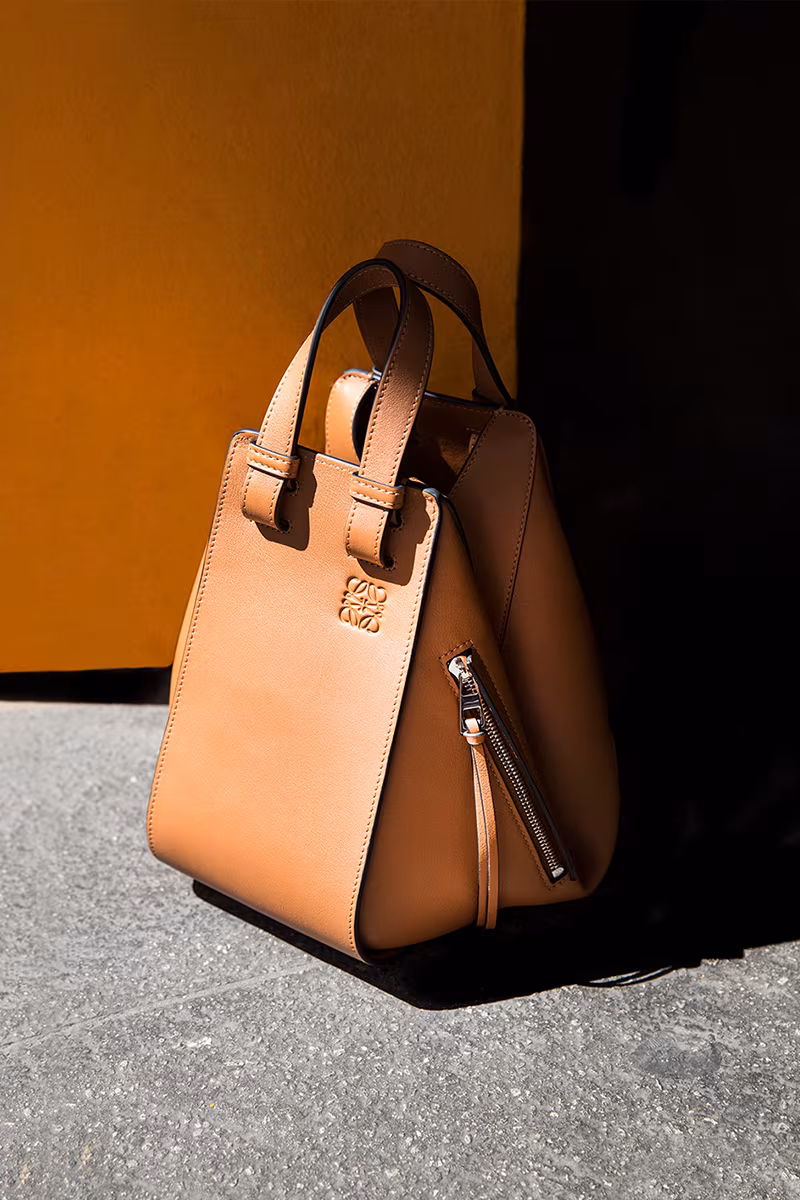 Loewe Small Hammock Leather Top Handle Bag