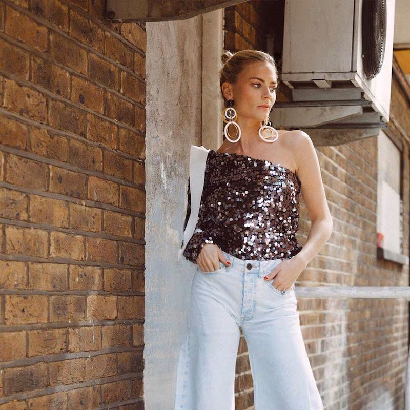MSGM Sequin-Embellished Top