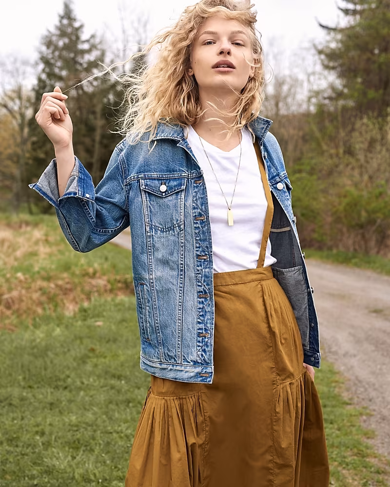 Madewell The Oversized Jean Jacket In Capstone Wash
