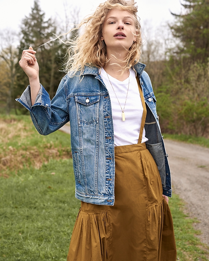 Madewell The Oversized Jean Jacket In Capstone Wash