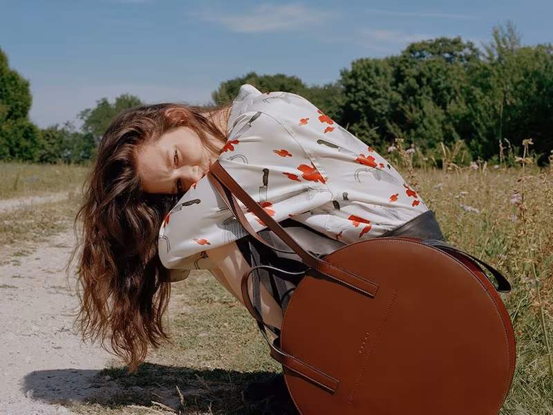 Marni Tambourine Leather Bag