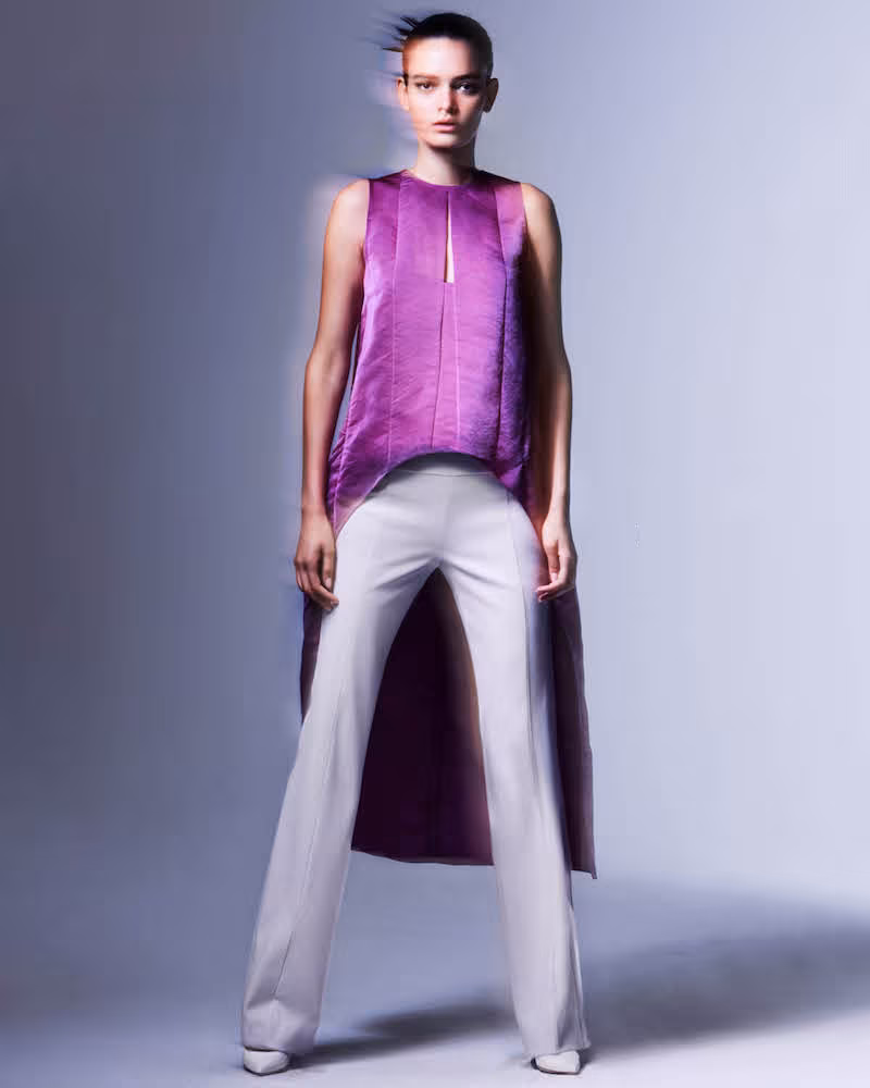 Narciso Rodriguez Wool Gabardine Trousers