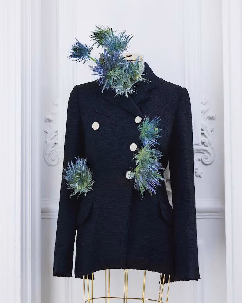 Proenza Schouler Tweed Asymmetrical Jacket