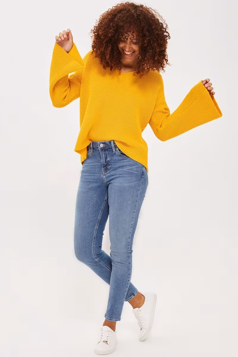 Topshop Lattice Back Sweater