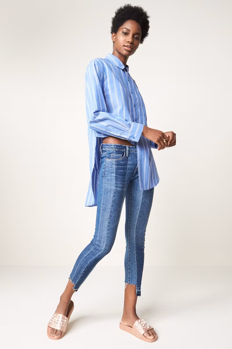 BLANKNYC Step Hem Skinny Jeans