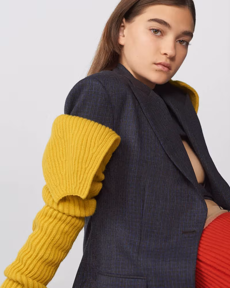 CALVIN KLEIN 205W39NYC Wool Varsity Sleeves