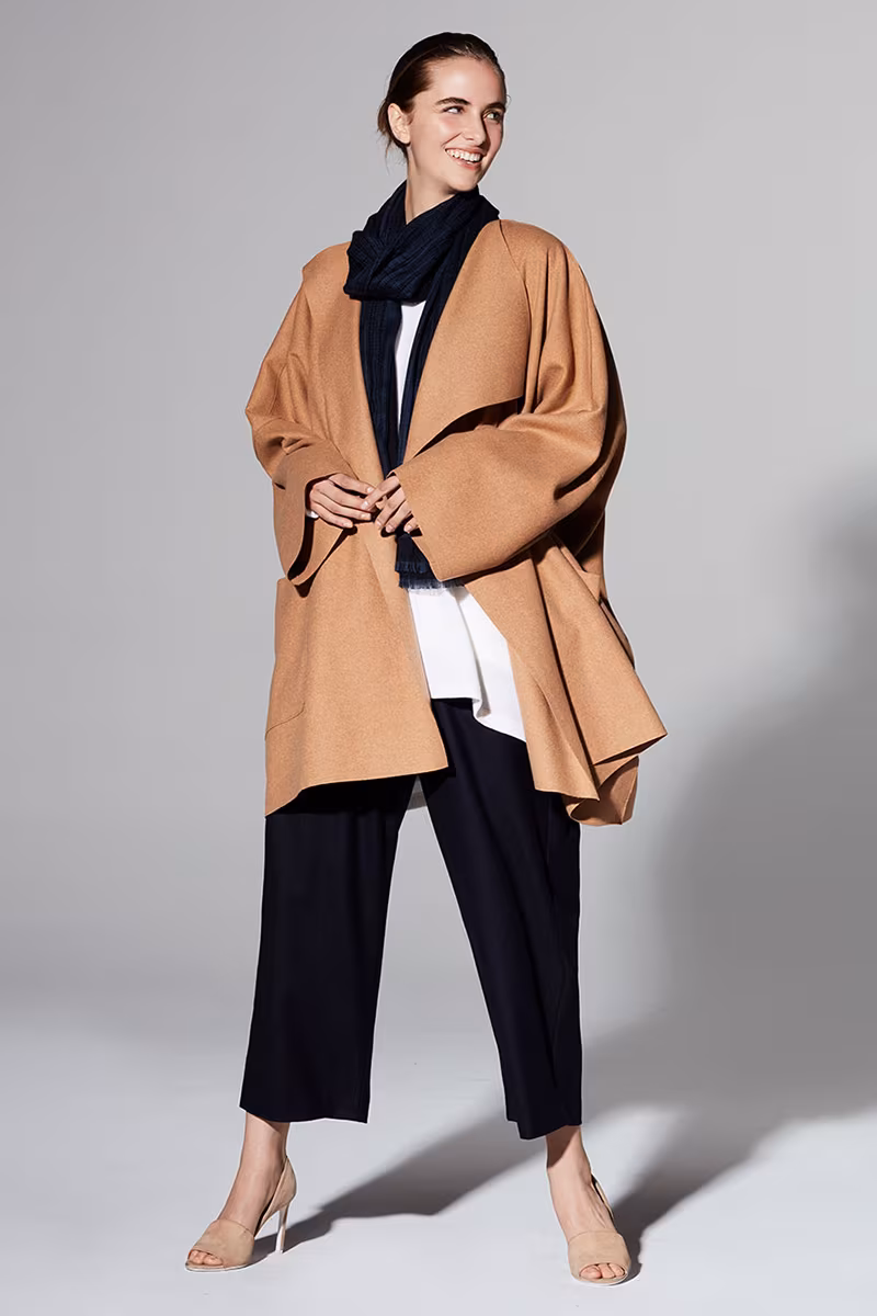 Eskandar Lightweight Felted Cashmere Mix Jacket Coat