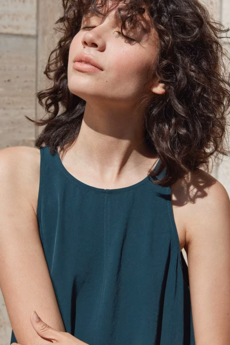 Everlane Japanese GoWeave High Neck Tank Dress