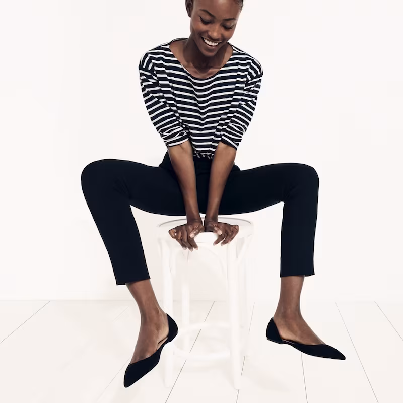 J.Crew Striped Boatneck T-Shirt