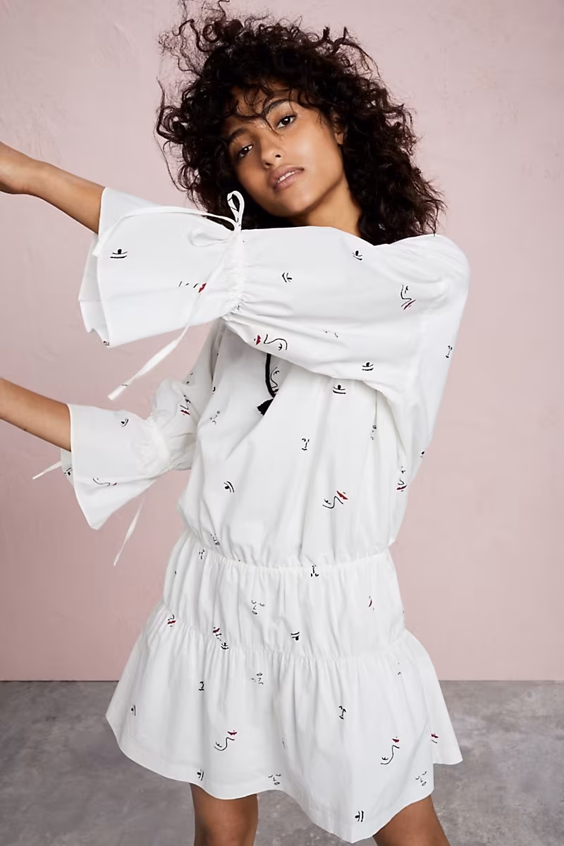 Madewell Making Faces Tiered Dress