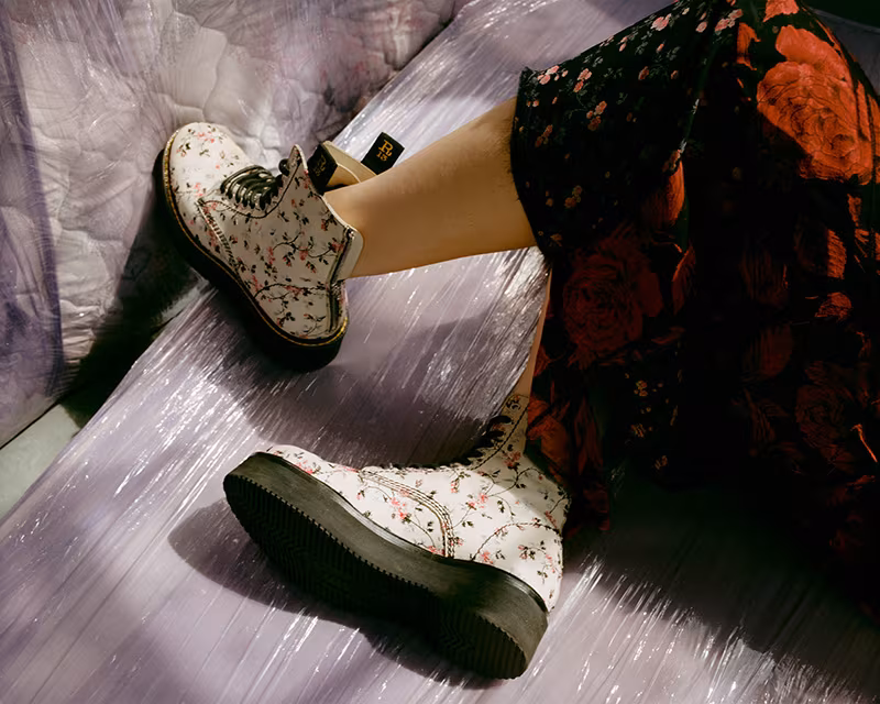 R13 "Stack" Embroidered Leather Ankle Boots