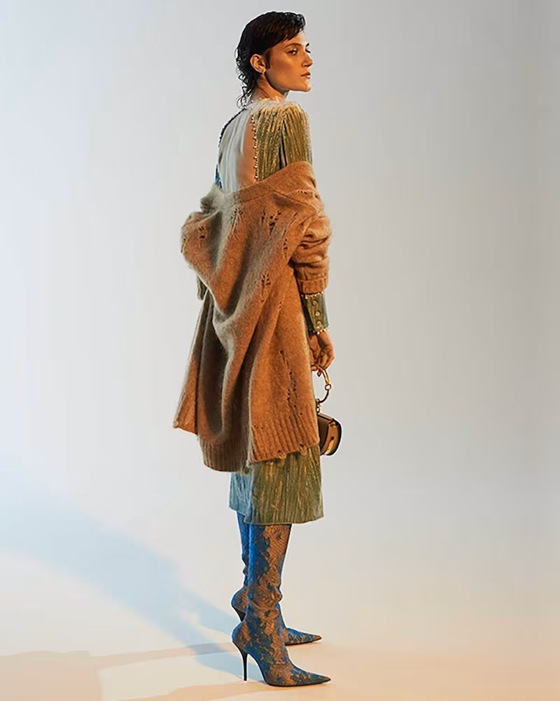 R13 Oversized Distressed Cardigan