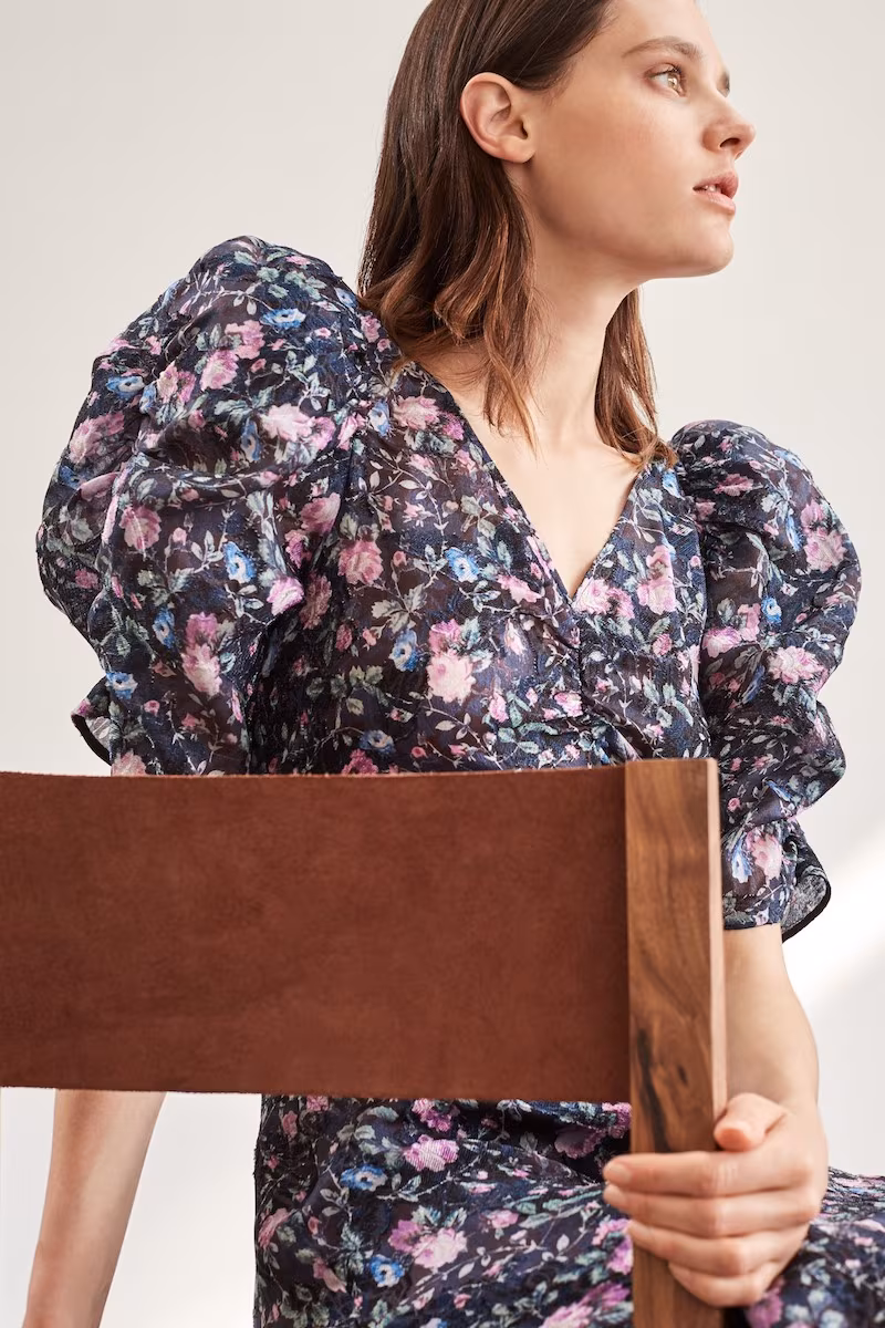 Rebecca Taylor Ruby Floral Organza Dress