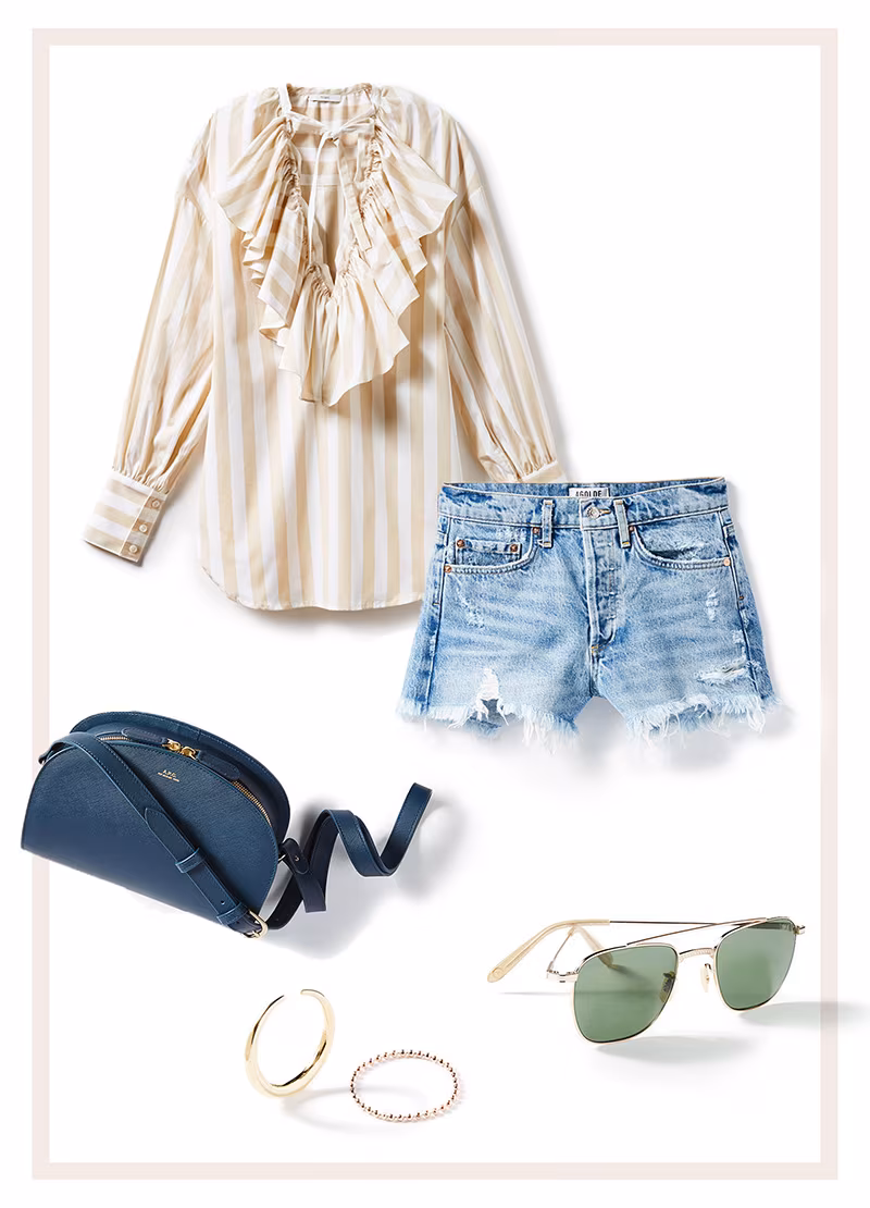 Tome Ruffle Peasant Top