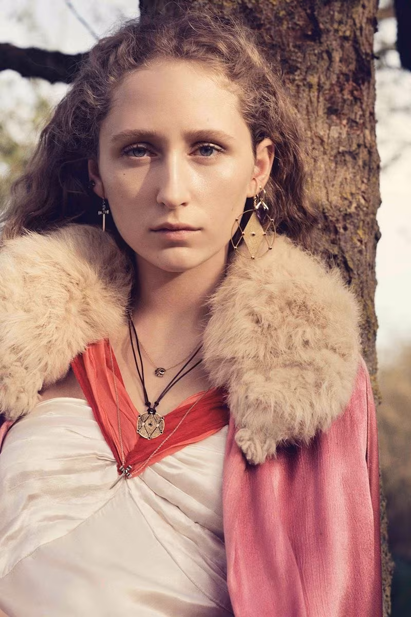 Ara Vartanian x Kate Moss Diamond, Amethyst & Gold Necklace