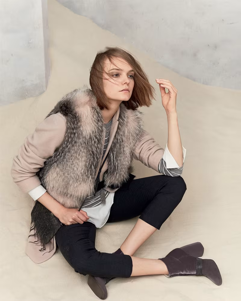 Brunello Cucinelli Double-Breasted Cashmere Mid-Length Jacket