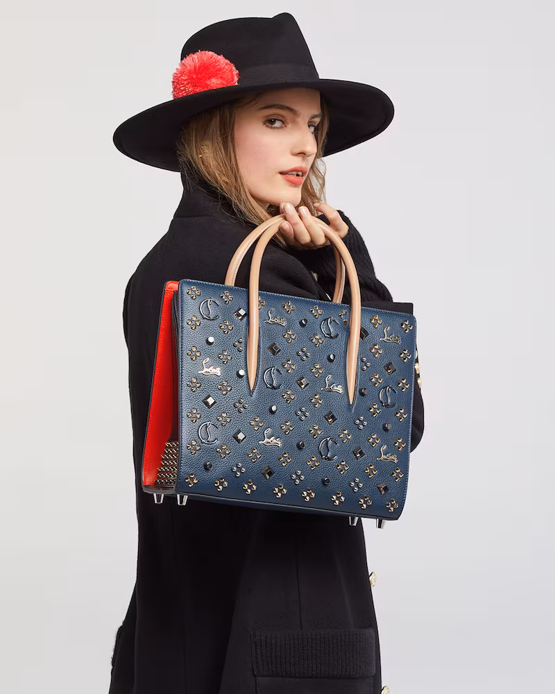 Christian Louboutin Paloma Empire Spikes Medium Mixed-Stud Tote Bag