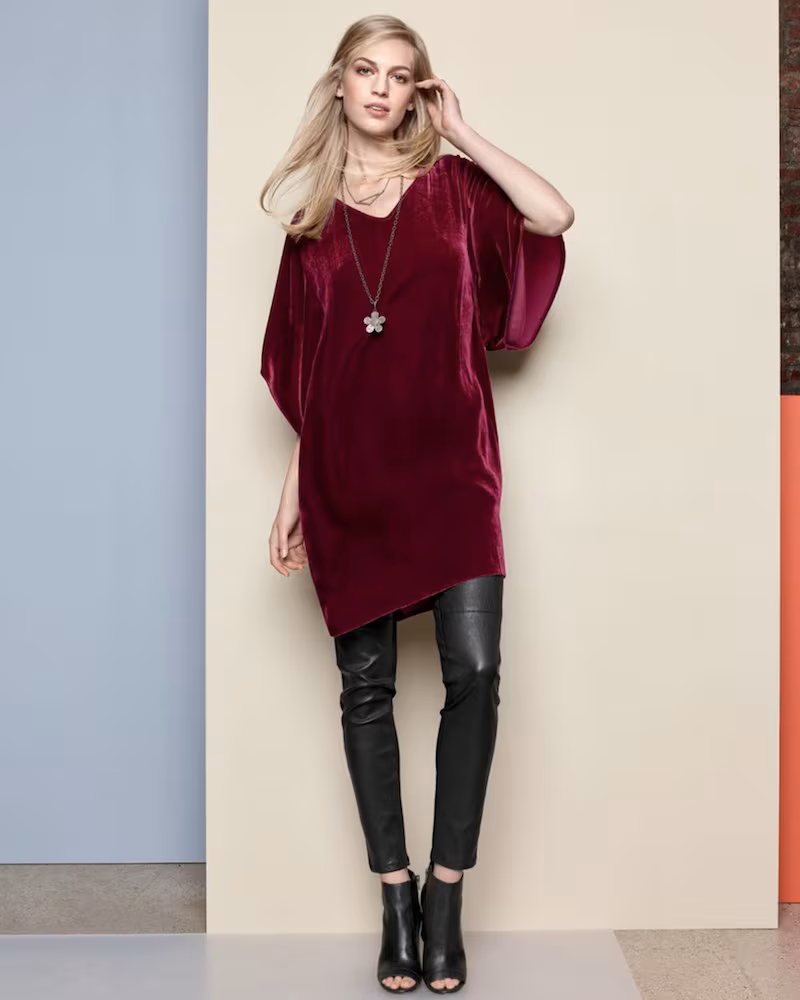 Eileen Fisher Velvet Kimono Dress