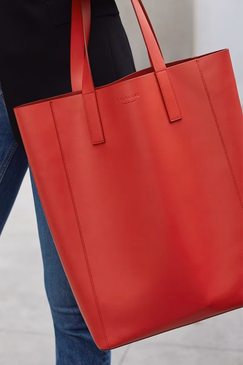 Everlane Day Magazine Tote in Red